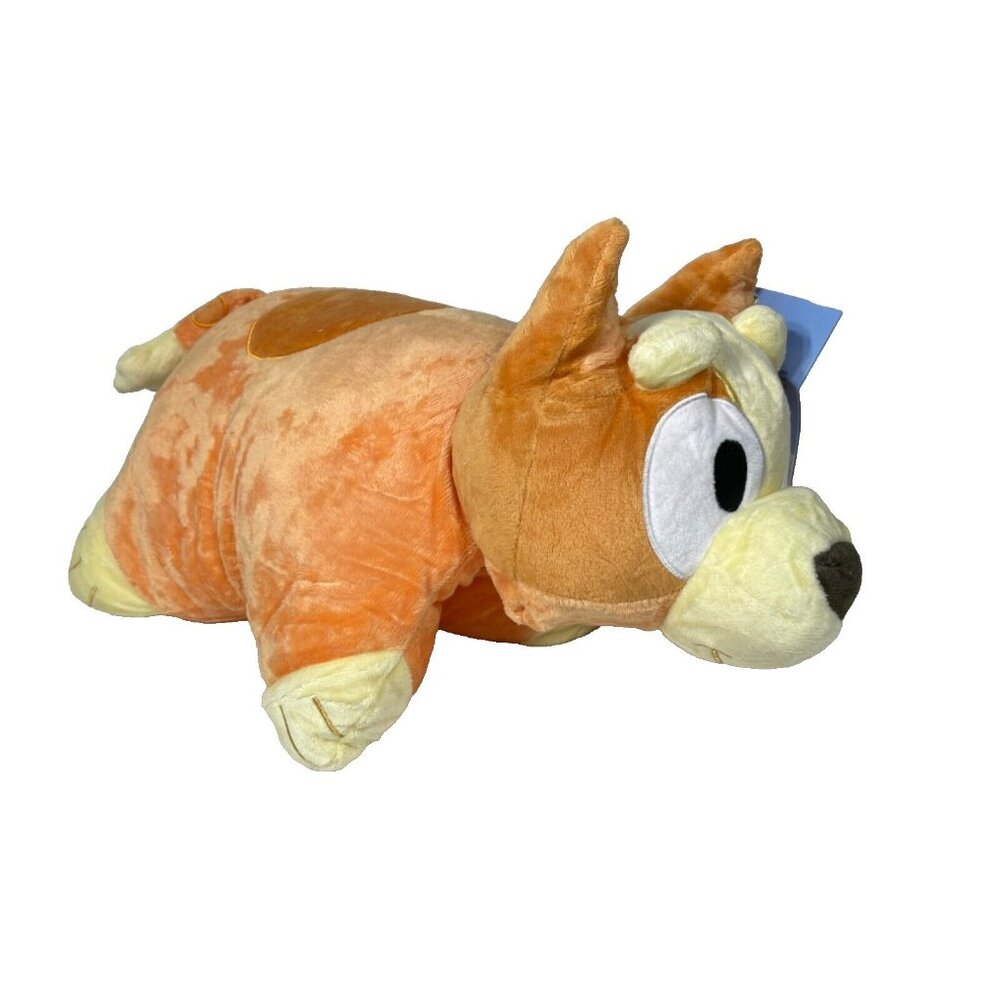 Pillow Pets Bluey Bingo The Dog 16" Pillow Plush Orange